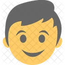 Sourire Garcon Emoji Icône