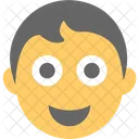 Sourire Garcon Emoji Icône