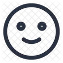 Sourire Ellipse Interface Contour Icône