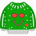 Sourire Avec Des Coeurs Emoji Sweat Shirt Icône