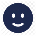 Cercle De Sourire Smiley Heureux Icône