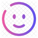 Cercle De Sourire Smiley Heureux Icône