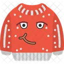 Sourire Ironique Emoji Sweat Shirt Icône