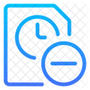 Soustraire le fichier d'horloge  Icône