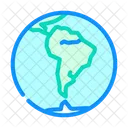 South America Earth Icon