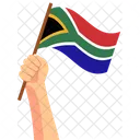 South Africa Hand Holding Nation Symbol Icon