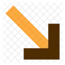 South East Arrow Direction Icon