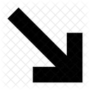 South East Arrow Direction Icon