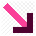 South East Arrow Direction Icon