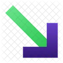 South East Arrow Direction Icon