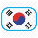 South Korea Country Flag Icon