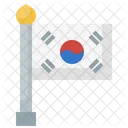 South Korea Country Flag National Flag Icon