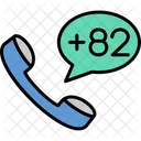 South Korea Dial Code  Icon
