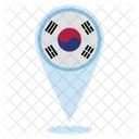 South Korea Location  Icon
