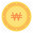 South Korean Won Money Currency Icon