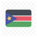South Sudan Flag Country Icon