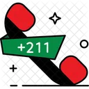 South Sudan Country Code Phone Code Icon