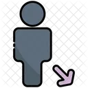 Southeast Direction Arrow Icon