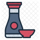 Soy Sauce Bottle Japanese Icon