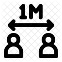 Soziale Distanz Sozial Distanz Icon