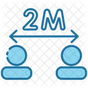 Soziale Distanzierung Coronavirus Covid 19 Icon