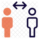 Soziale Distanzierung  Icon