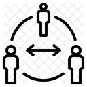 Soziale Distanzierung  Symbol