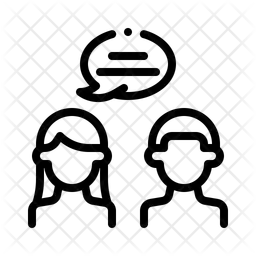 Soziale Kommunikation  Symbol