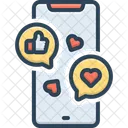Soziale Medien Follower Online Symbol