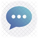 Soziale Medien Chat Blase Icon