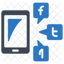 Soziale Medien Netzwerk Kommunikation Symbol