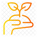 Soziale Verantwortung Nachhaltigkeit Hand Symbol