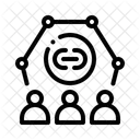 Soziale Verbindung  Symbol