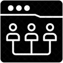 Soziale Website  Symbol
