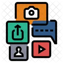 Soziale Medien Social Media Marketing Social Media Werbung Symbol