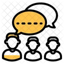 Sozialer Chat  Symbol