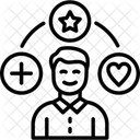 Soziales Engagement Vernetzung Kommunikation Symbol
