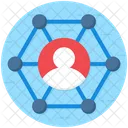 Reichweite Soziales Netzwerk Personliches Netzwerk Icon