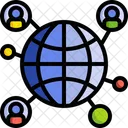 Soziales Netzwerk Vernetzung Verbinder Symbol