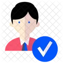 Social-Verifizierungsprofil  Symbol