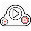 Soziales Video Sozialer Link Sozial Symbol
