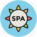 Spa Sticker Signboard Icon