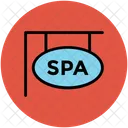 Spa Signboard Hanging Icon