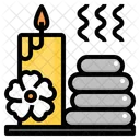 Spa Hot Candle Icon