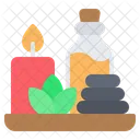 Spa Massage Candle Icon