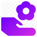 Spa Hand Flower Icon