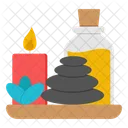 Spa Products Massage Oil Candle Icon