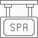 Spa Schild Zeichen Symbol