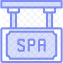 Spa Signboard Sign Icon