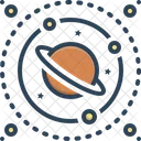 Space Planet Circle Icon